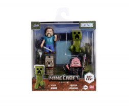 Jada Minecraft film figurák 2,5″-os 4 darabos készlet