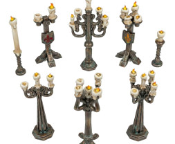 3D Printed Set Standing Candle Holders – 3D nyomtatott gyertyatartó készlet (12 db)