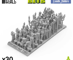 3D Printed Set Candle Holders – 3D nyomtatott gyertyatartó készlet (30 db)