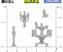 3D Printed Set Candle Holders – 3D nyomtatott gyertyatartó készlet (30 db)