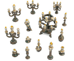 3D Printed Set Candle Holders – 3D nyomtatott gyertyatartó készlet (30 db)