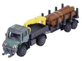 Majorette Mezőgazdasági gépek fémből - MB Unimog U530 faszállítóval