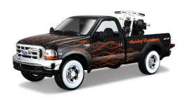 1:24 Ford F-350 Super Duty Pickup 1999 & FXSTB Night Train 2002