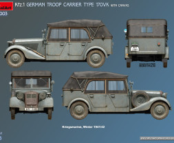 1:35 Kfz.1 German Troop Carrier Type 170VK w/ Canvas