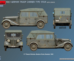 1:35 Kfz.1 German Troop Carrier Type 170VK w/ Canvas