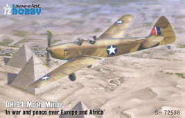 1:72 de Havilland DH.94 Moth Minor „In war and Peace over Europe and Africa“