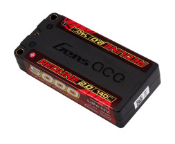 GENS ACE LiPo Redline sorozat 2.0 - 2S 5000mAh 7.6V Nagyfeszültségű 2S1P (140C)