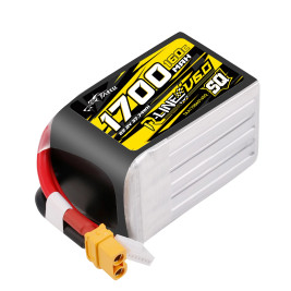Gens Ace LiPo Tattu R-Line V6 - 6S 1700mAh 22.2V 6S1P SQ (160C) XT60 csatlakozó