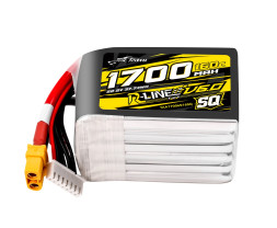 Gens Ace LiPo Tattu R-Line V6 - 6S 1700mAh 22.2V 6S1P SQ (160C) XT60 csatlakozó