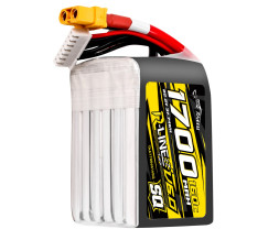 Gens Ace LiPo Tattu R-Line V6 - 6S 1700mAh 22.2V 6S1P SQ (160C) XT60 csatlakozó