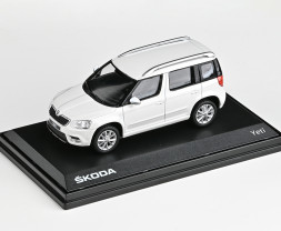 1:43 Skoda Yeti FL (2013) – biel Candy