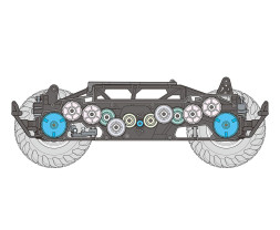 1:10 Quirkhooper RC 4WD Road Car GF-02 Chassis