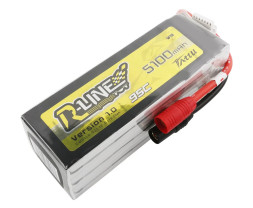 Gens Ace LiPo Tattu R-Line FPV serie - 6S 5100mah 22.2V (95C) s AS150 konektorem