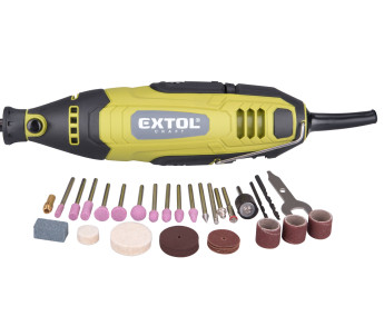 Extol Craft - Egyenes csiszoló, 40 db tartozék, 135 W