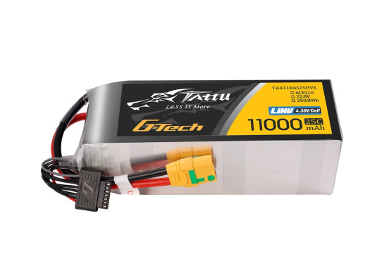 Gens Ace LiPo Tattu serie - 6S 11000mAh 22,8V (25C) (HV) s konektorem XT90-S 