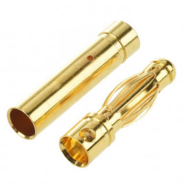 Konektor 4mm, zlacený (1 pár)